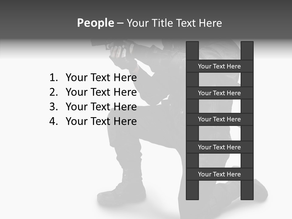 Gloves Militia Defending PowerPoint Template