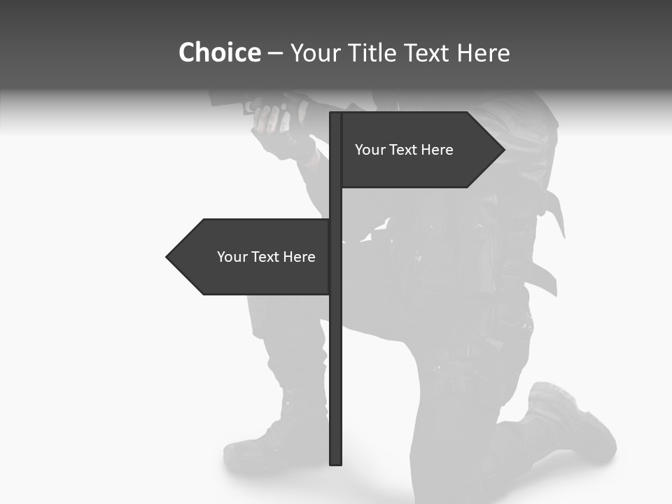 Gloves Militia Defending PowerPoint Template