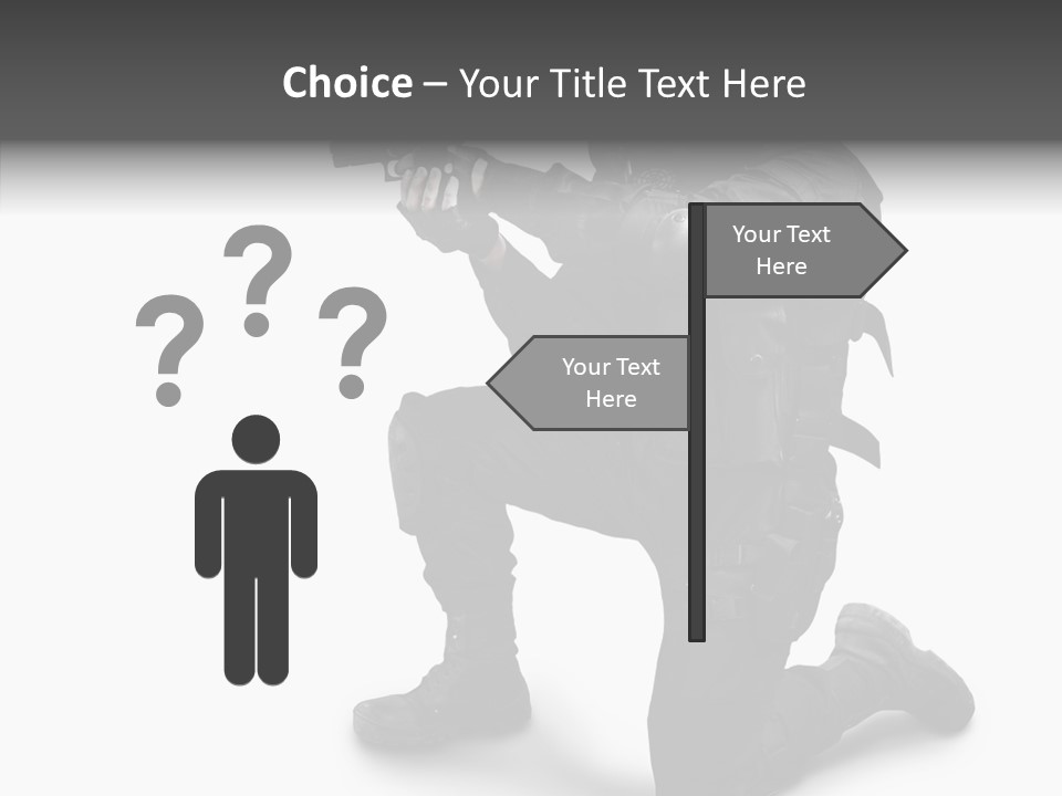 Gloves Militia Defending PowerPoint Template