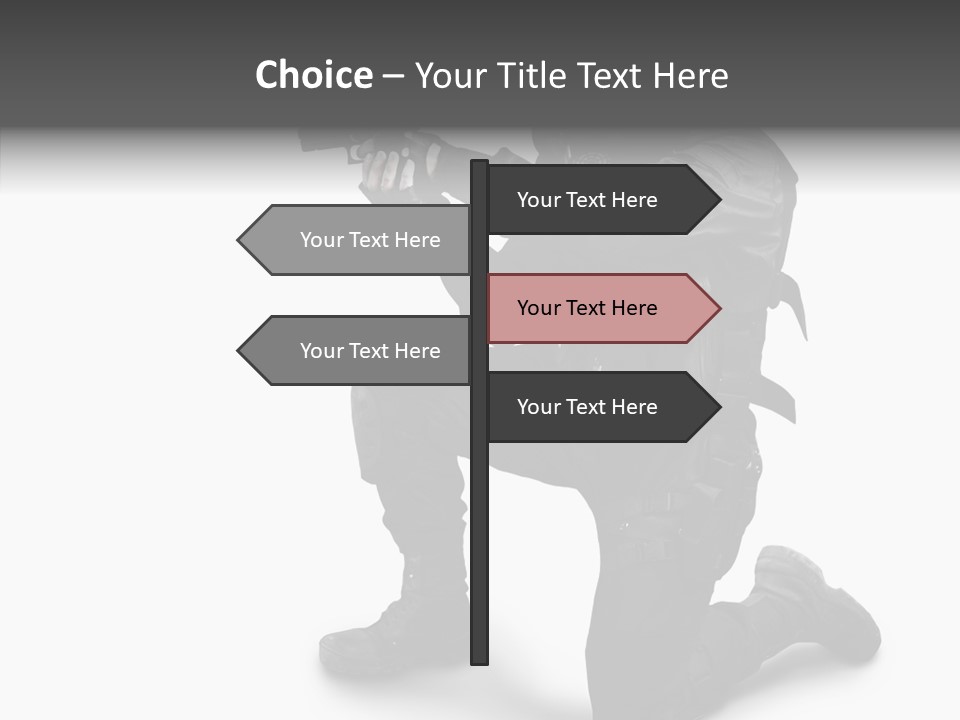 Gloves Militia Defending PowerPoint Template