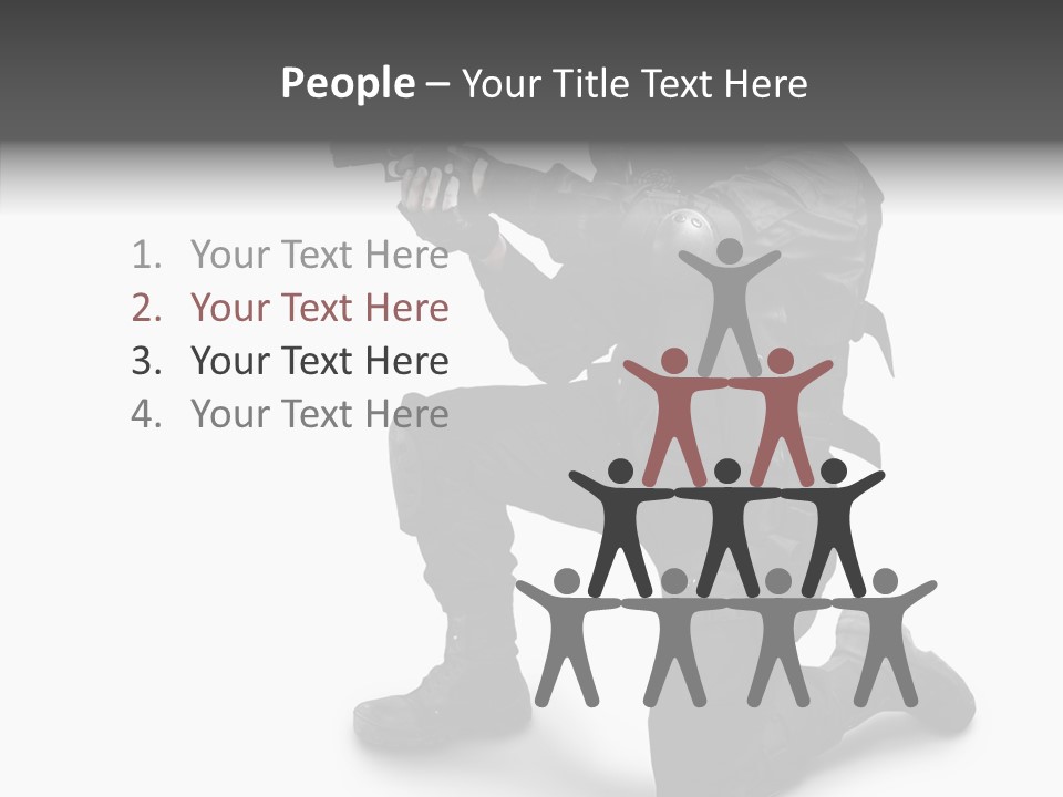 Gloves Militia Defending PowerPoint Template