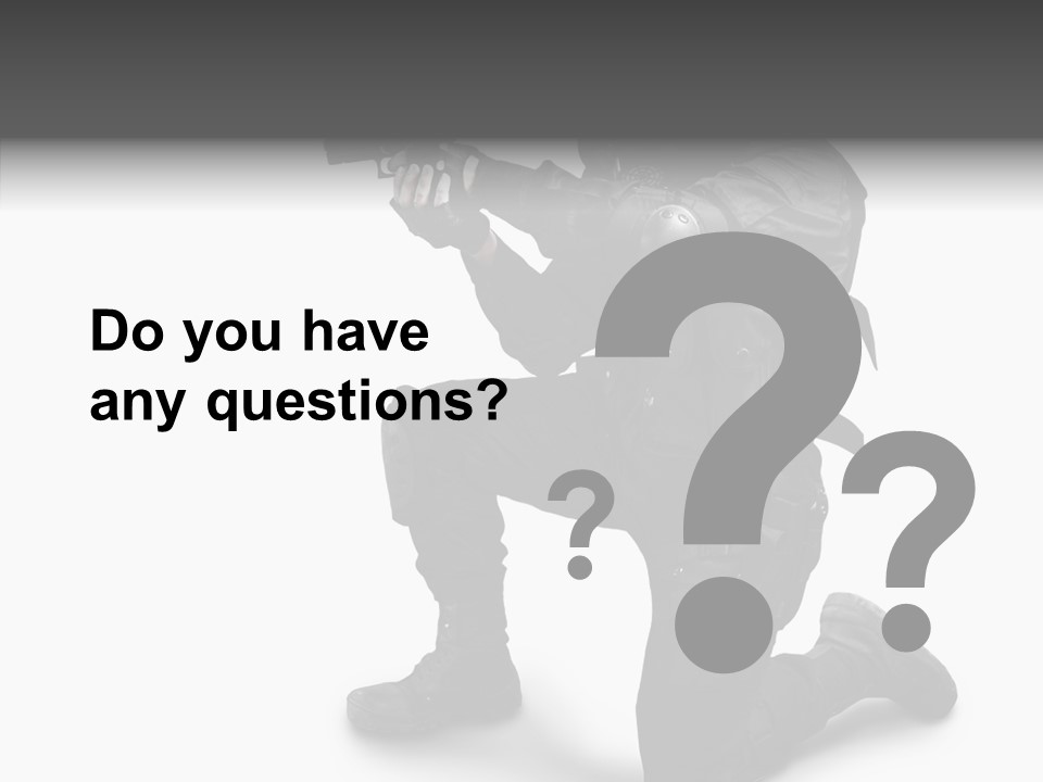 Gloves Militia Defending PowerPoint Template