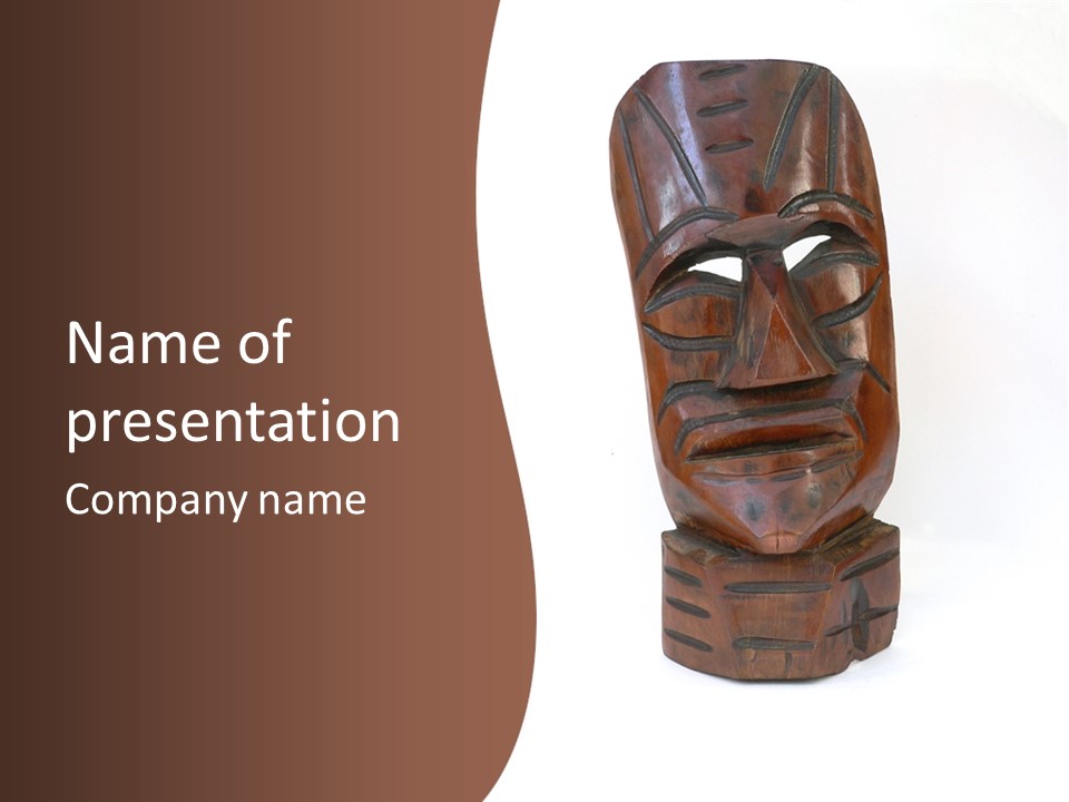 Island Isolated Mouth PowerPoint Template