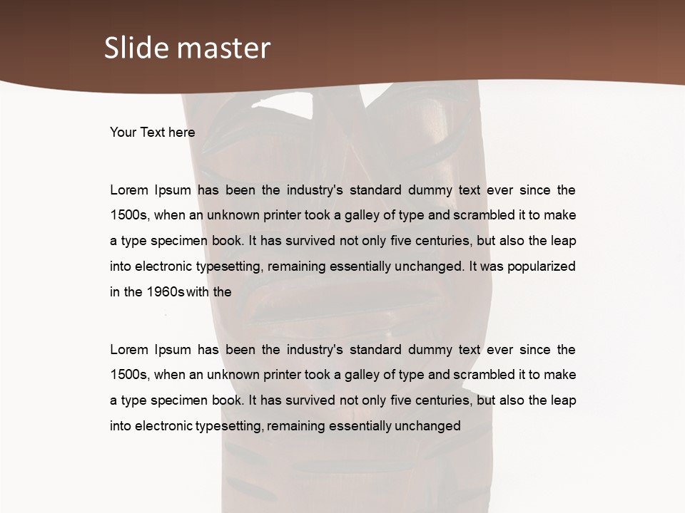 Island Isolated Mouth PowerPoint Template