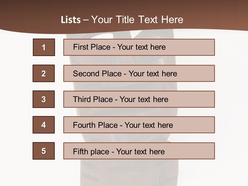 Island Isolated Mouth PowerPoint Template