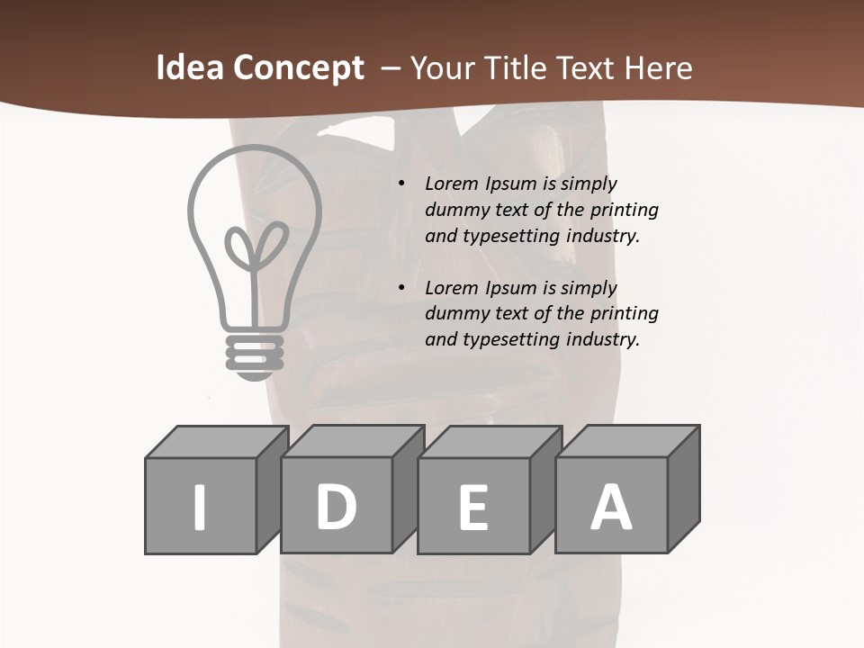 Island Isolated Mouth PowerPoint Template