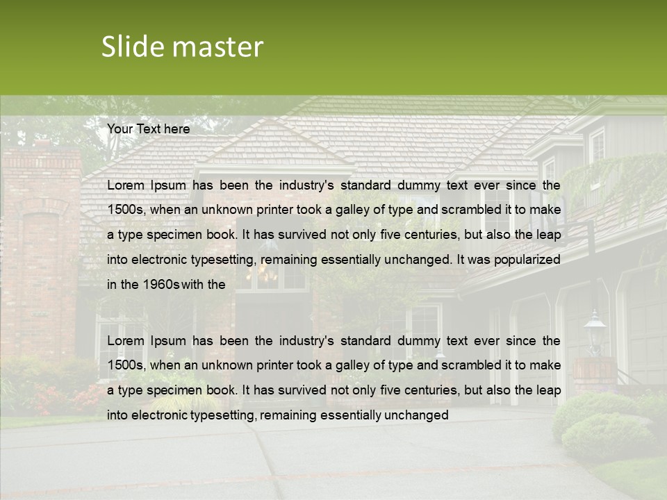 Entrance Window Real PowerPoint Template