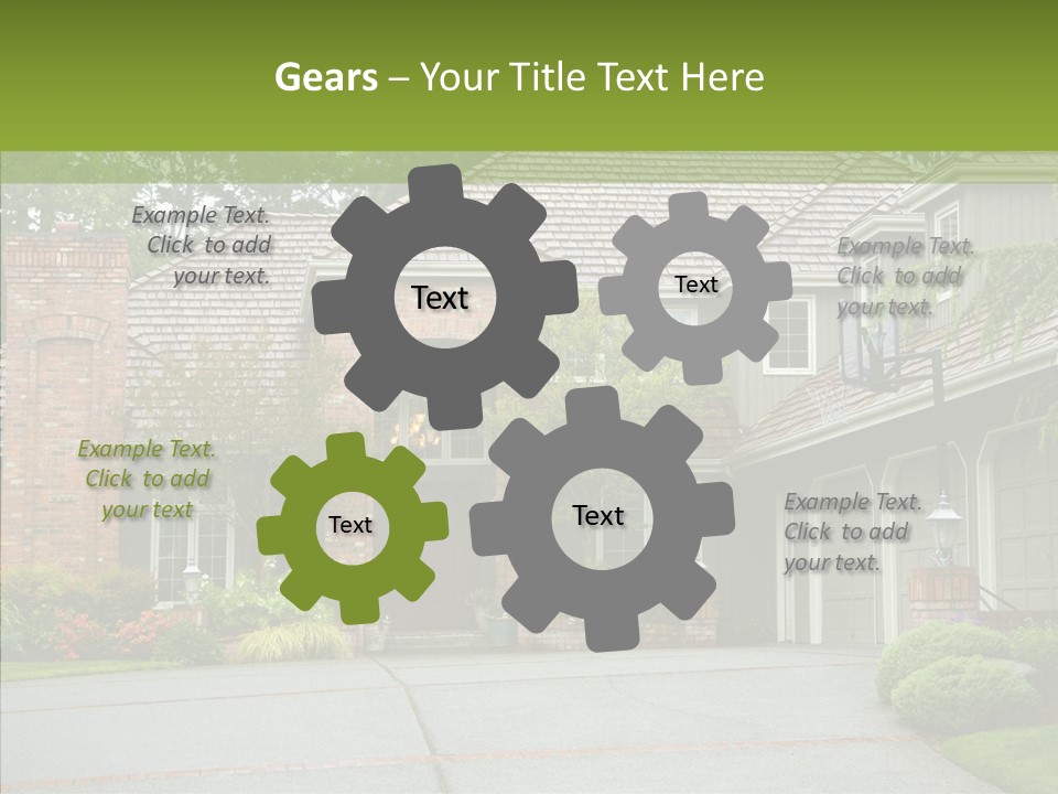 Entrance Window Real PowerPoint Template