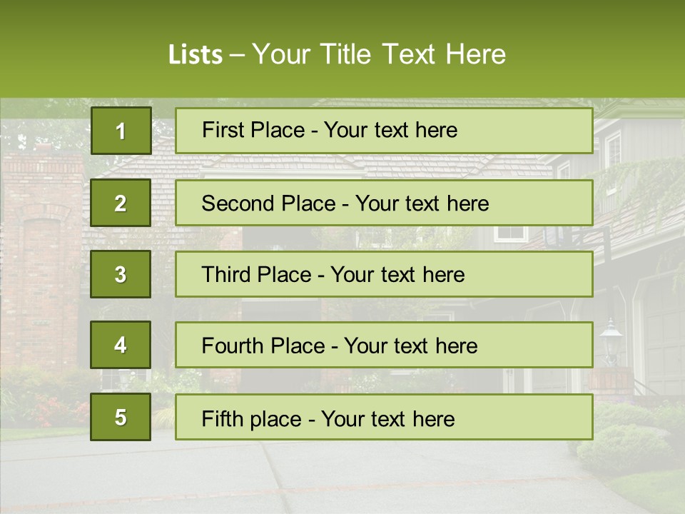 Entrance Window Real PowerPoint Template