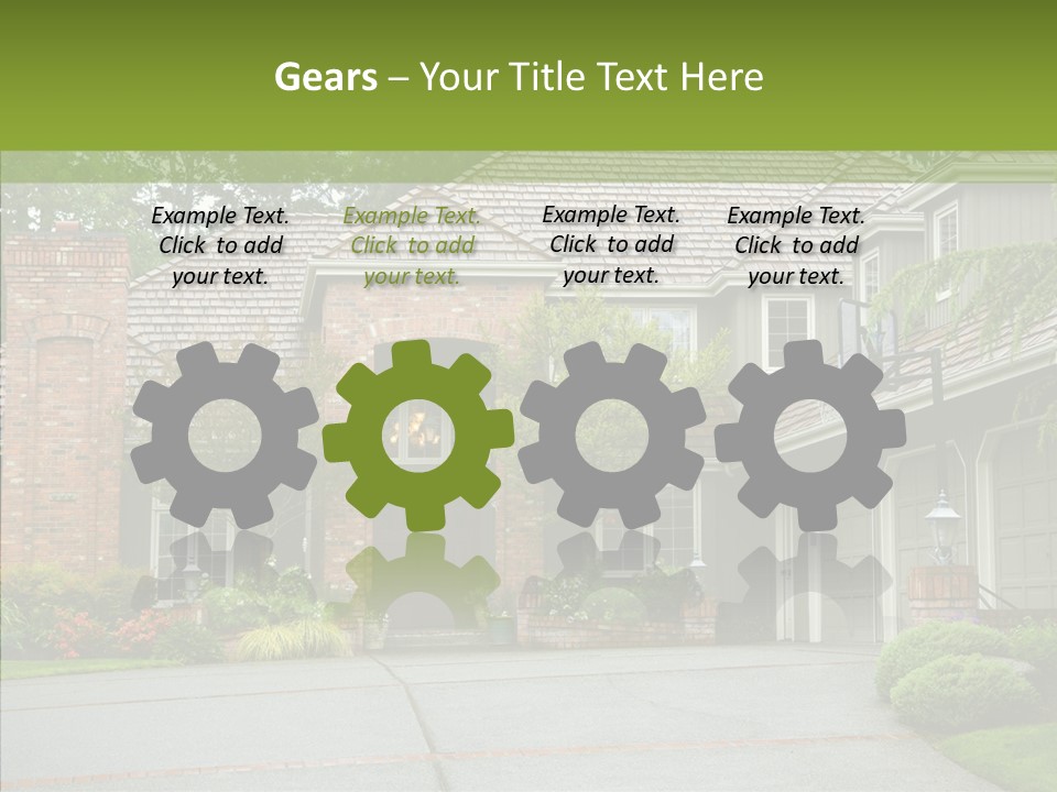 Entrance Window Real PowerPoint Template