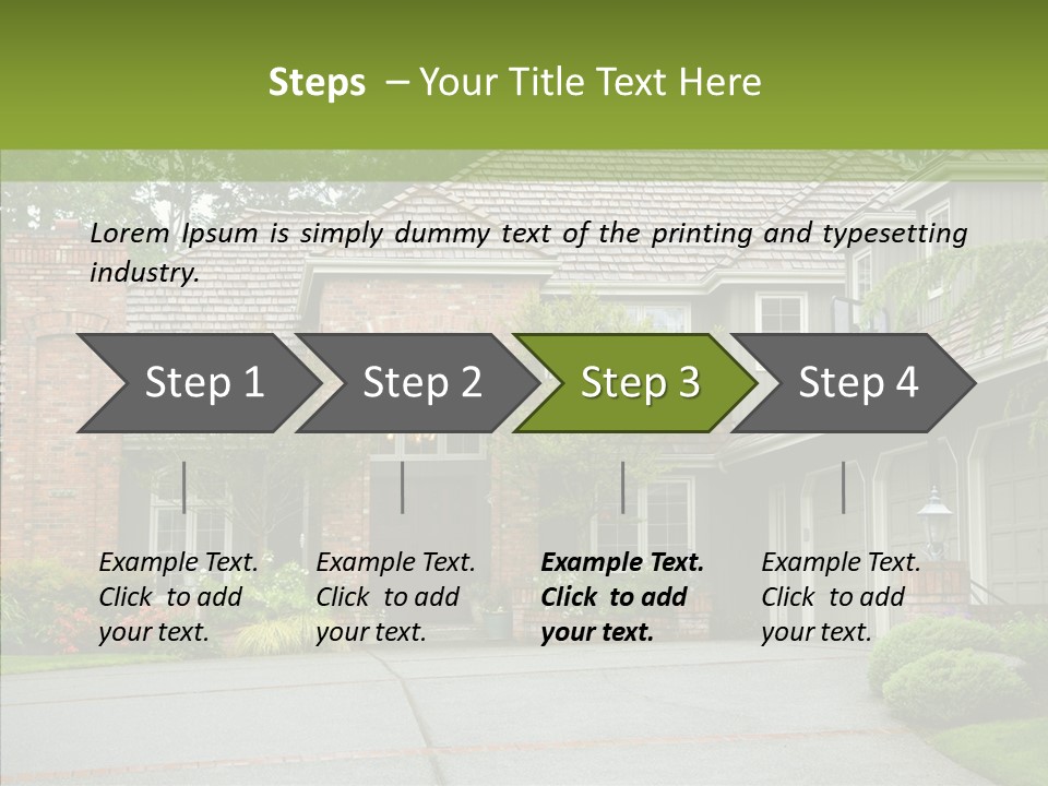 Entrance Window Real PowerPoint Template