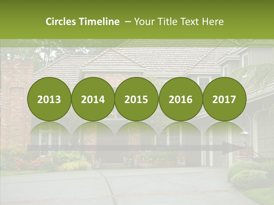 Entrance Window Real PowerPoint Template