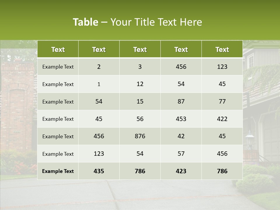 Entrance Window Real PowerPoint Template