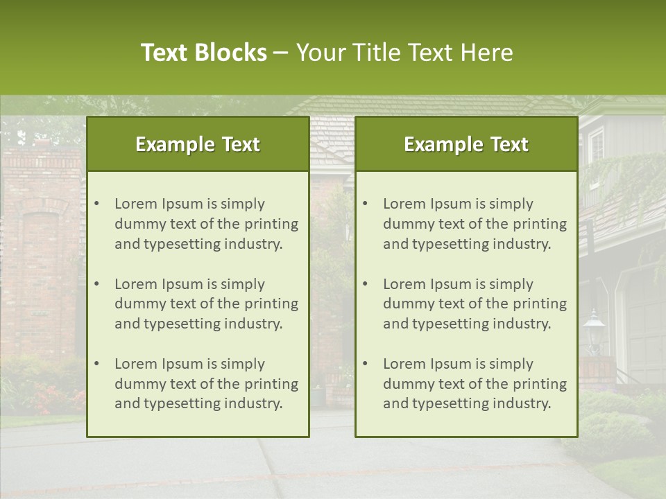 Entrance Window Real PowerPoint Template