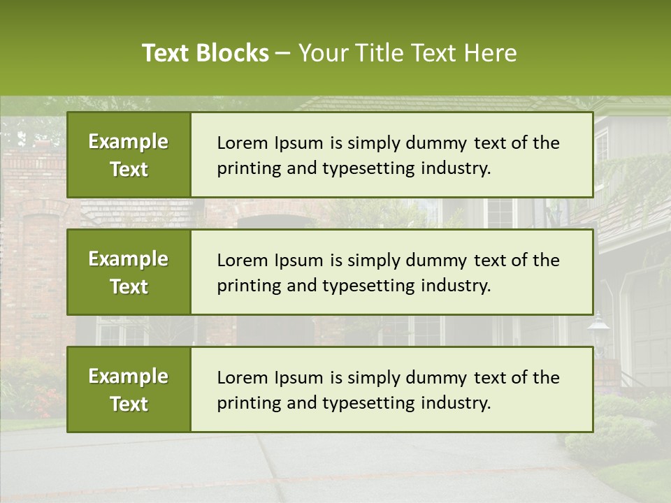 Entrance Window Real PowerPoint Template
