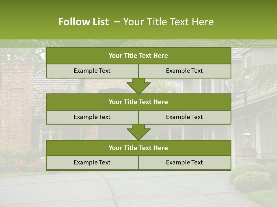 Entrance Window Real PowerPoint Template