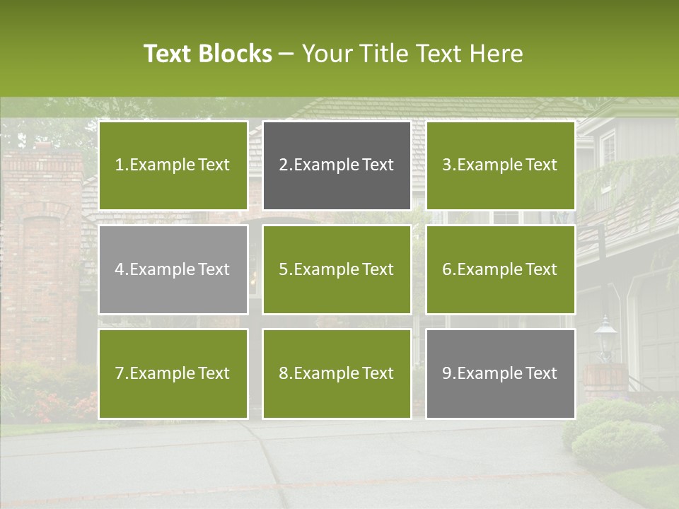 Entrance Window Real PowerPoint Template