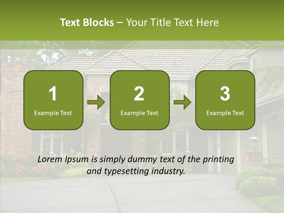Entrance Window Real PowerPoint Template