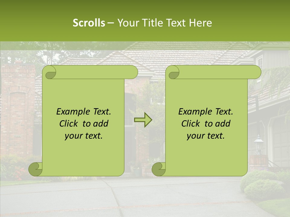 Entrance Window Real PowerPoint Template