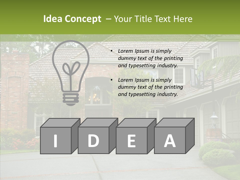 Entrance Window Real PowerPoint Template