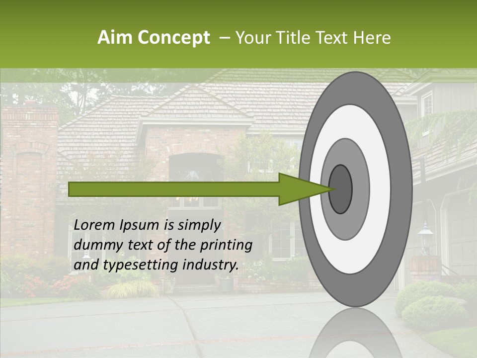 Entrance Window Real PowerPoint Template