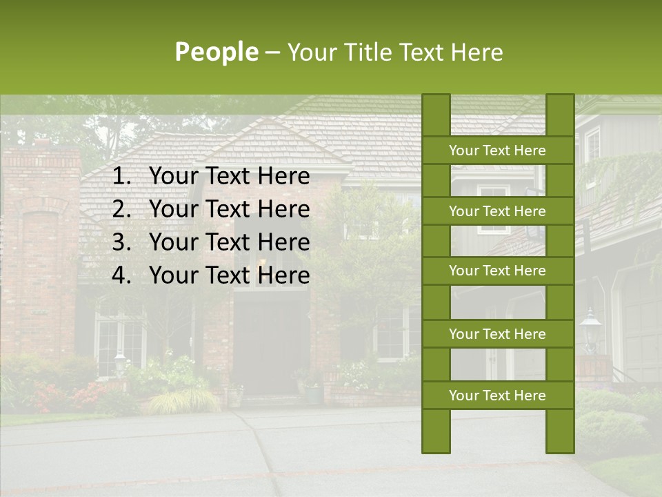 Entrance Window Real PowerPoint Template