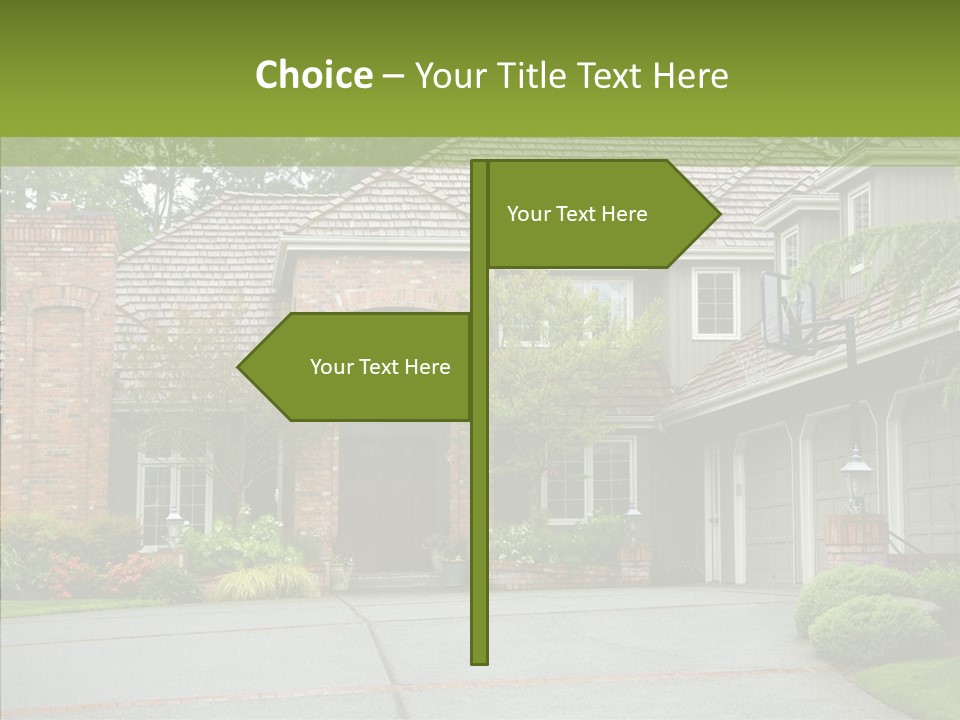 Entrance Window Real PowerPoint Template