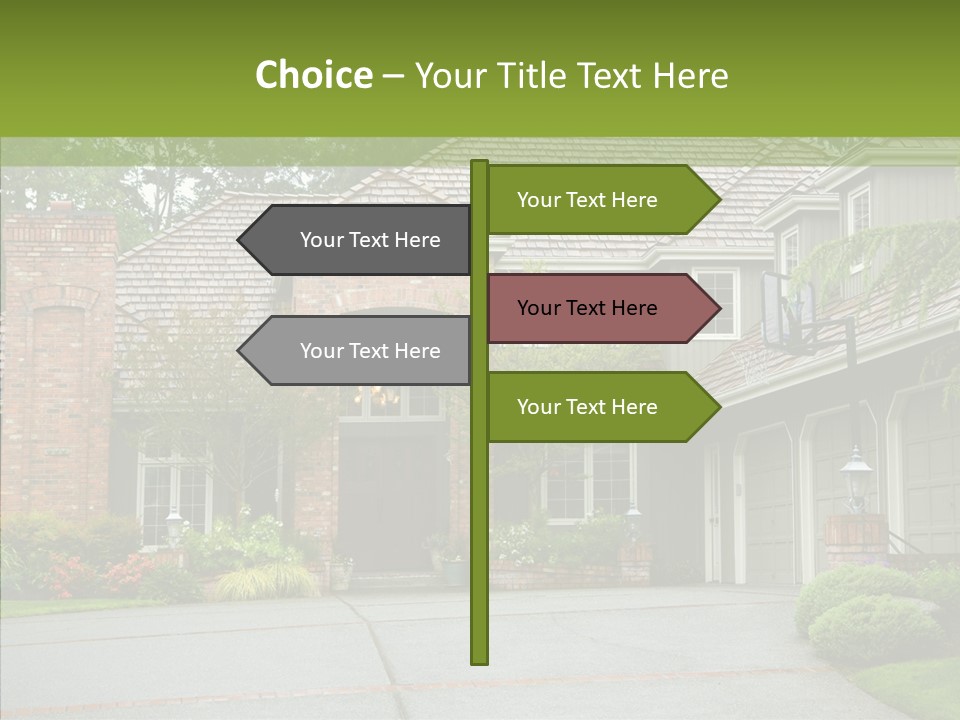Entrance Window Real PowerPoint Template