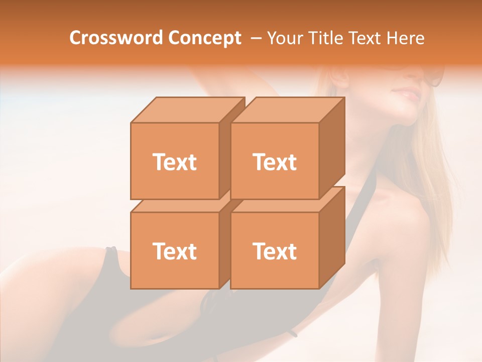 Female Woman Relax PowerPoint Template