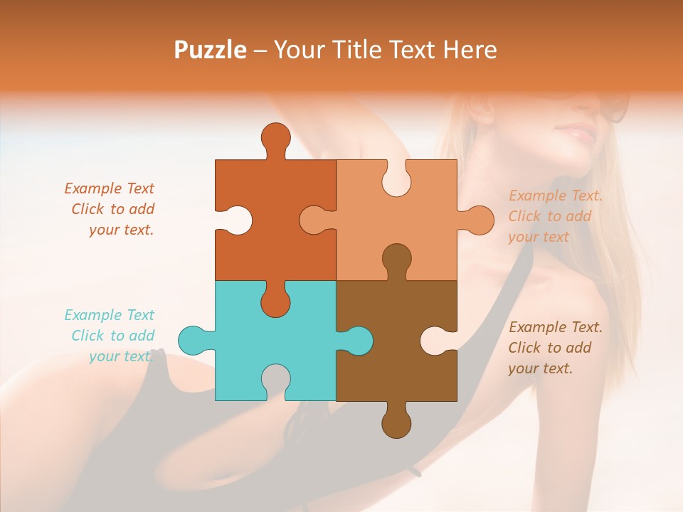 Female Woman Relax PowerPoint Template