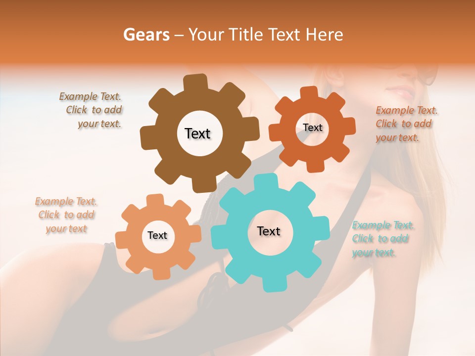 Female Woman Relax PowerPoint Template