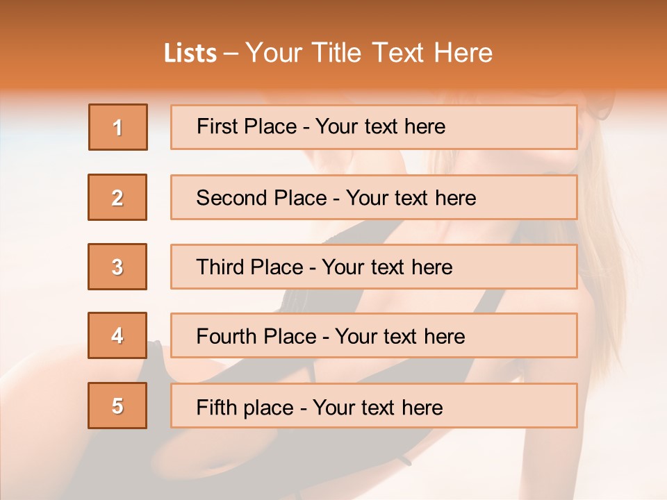 Female Woman Relax PowerPoint Template