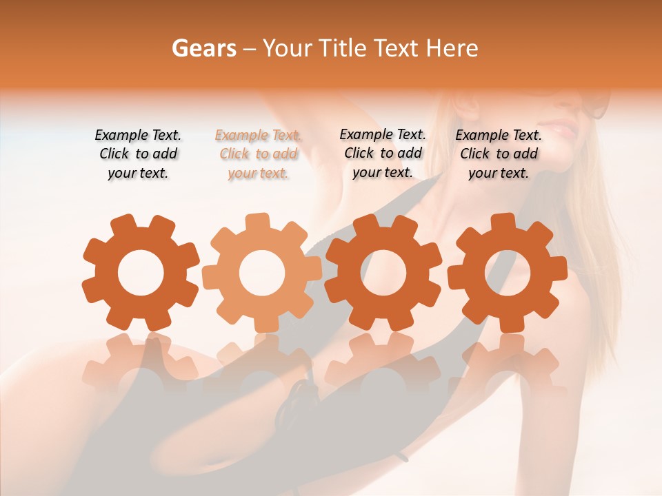 Female Woman Relax PowerPoint Template