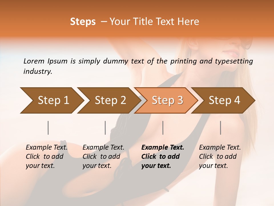 Female Woman Relax PowerPoint Template