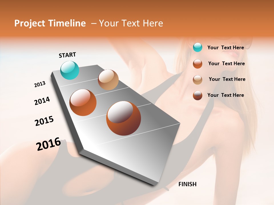 Female Woman Relax PowerPoint Template
