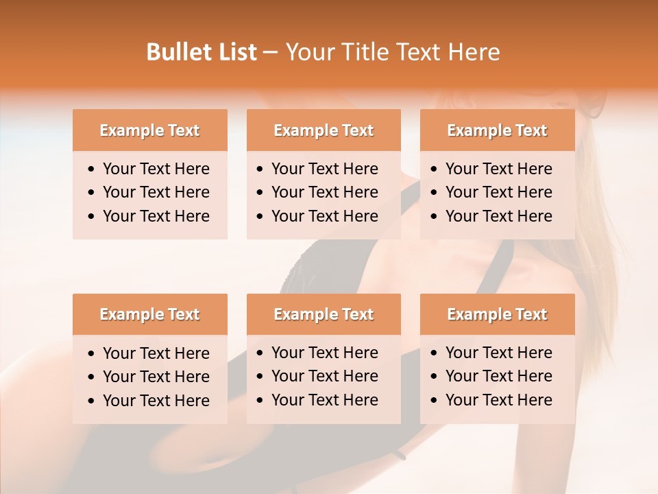 Female Woman Relax PowerPoint Template