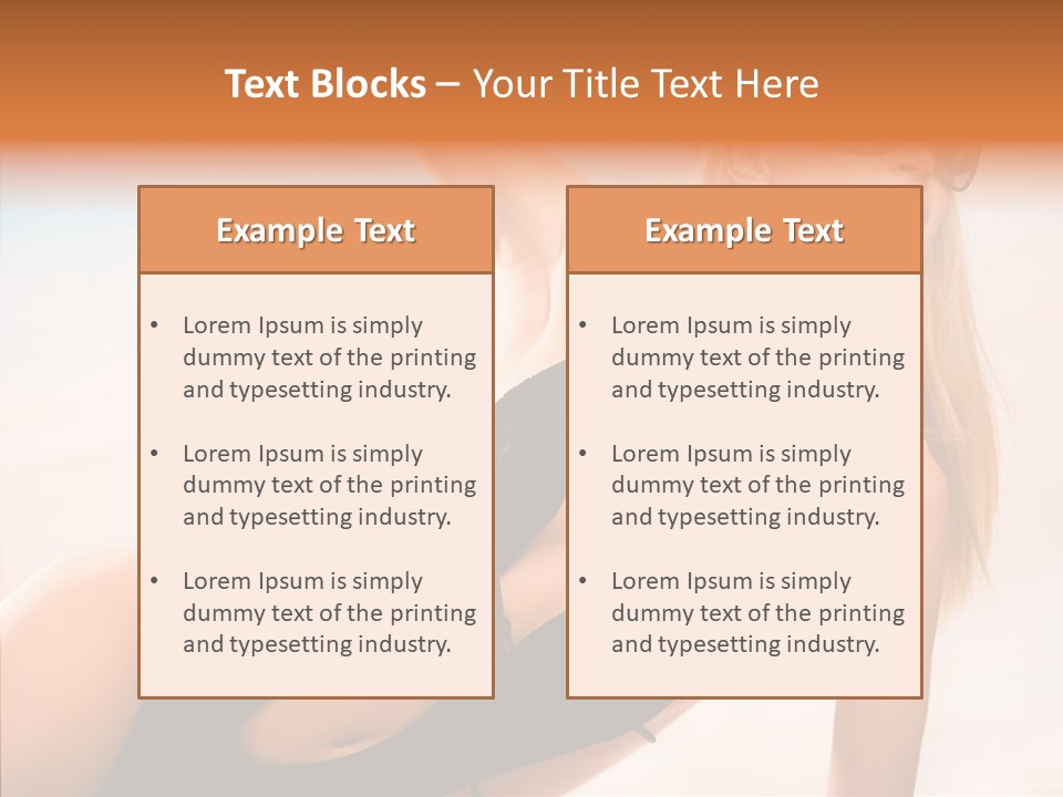 Female Woman Relax PowerPoint Template