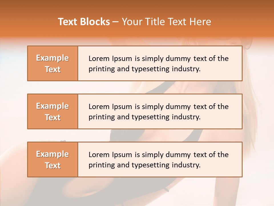 Female Woman Relax PowerPoint Template