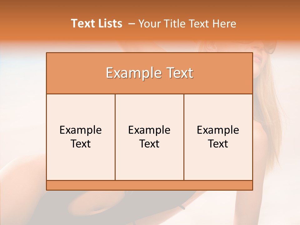 Female Woman Relax PowerPoint Template