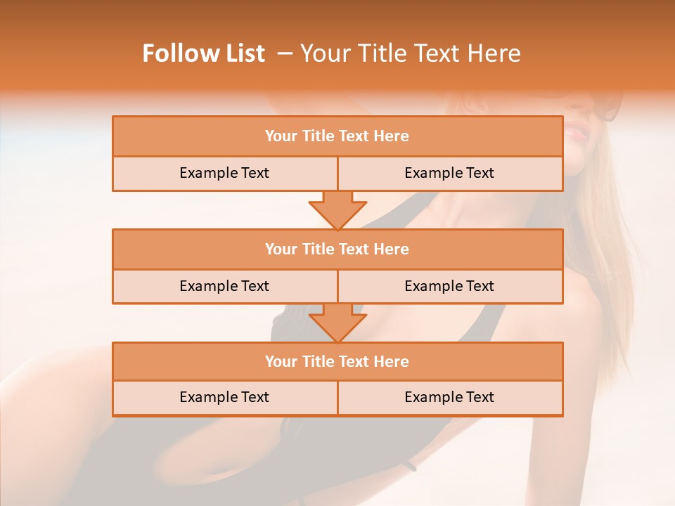 Female Woman Relax PowerPoint Template