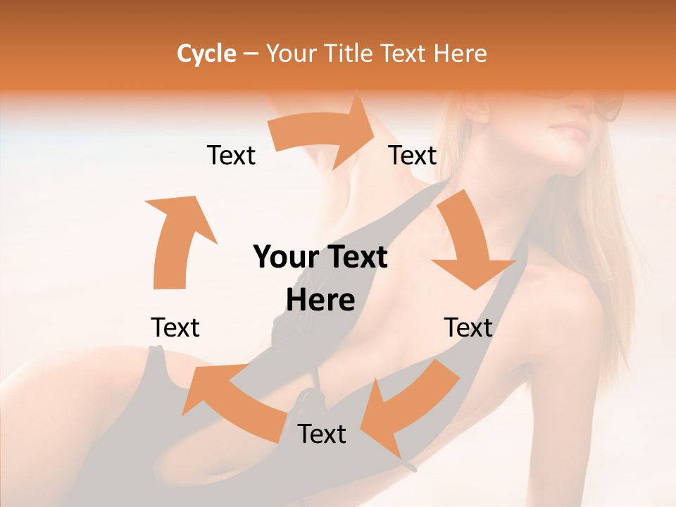 Female Woman Relax PowerPoint Template