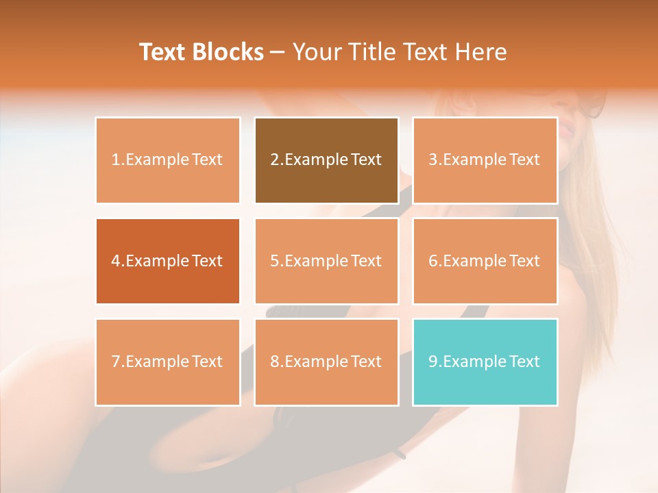 Female Woman Relax PowerPoint Template