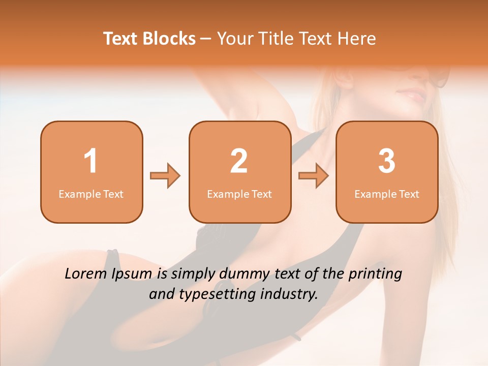 Female Woman Relax PowerPoint Template