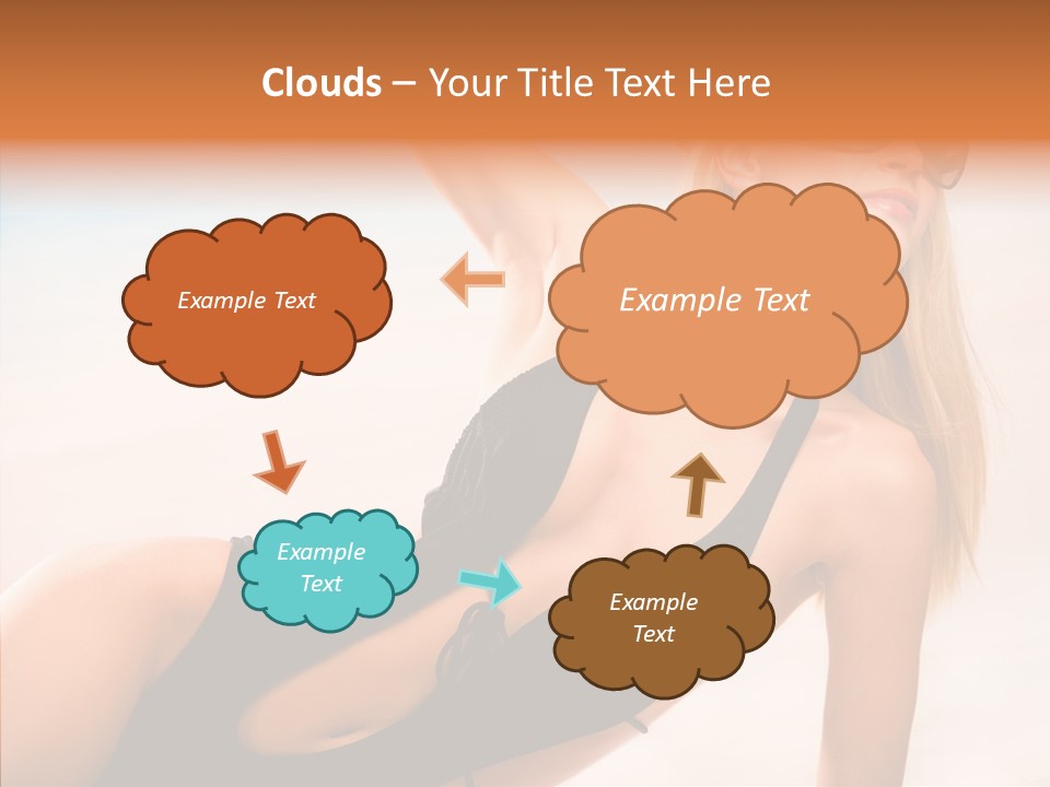 Female Woman Relax PowerPoint Template