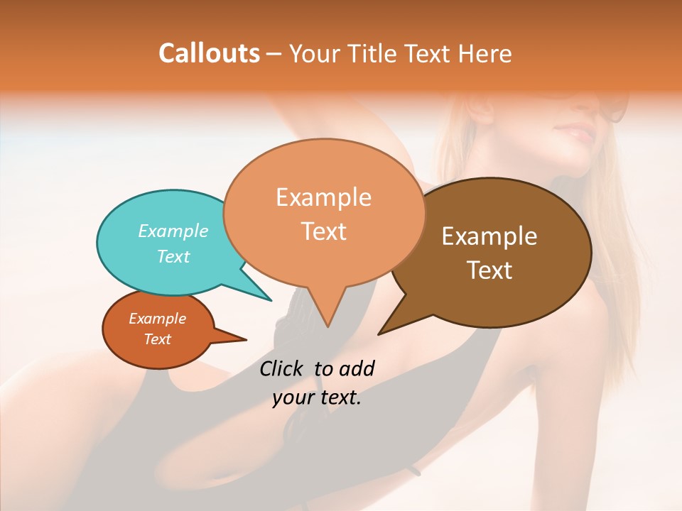 Female Woman Relax PowerPoint Template