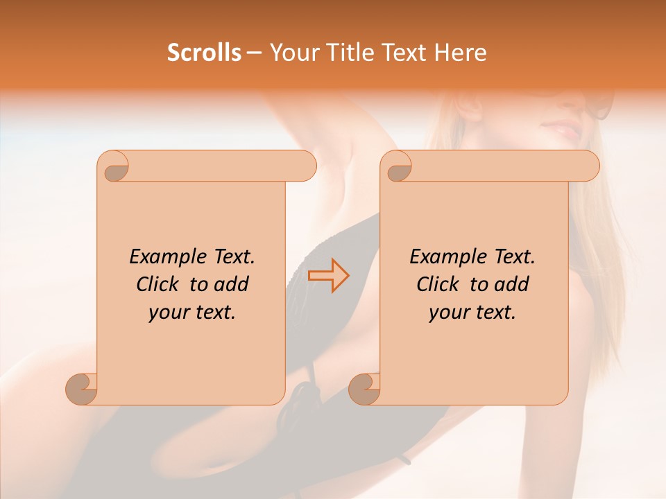 Female Woman Relax PowerPoint Template