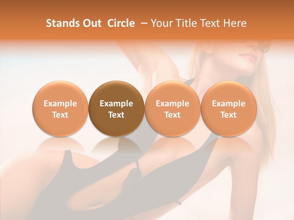 Female Woman Relax PowerPoint Template