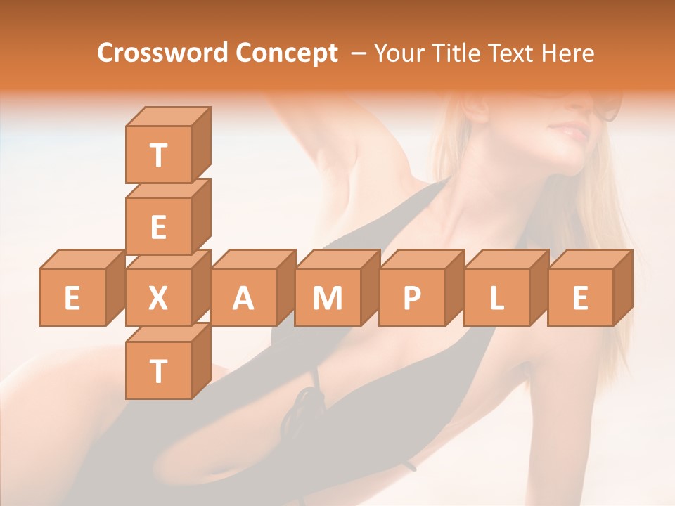 Female Woman Relax PowerPoint Template