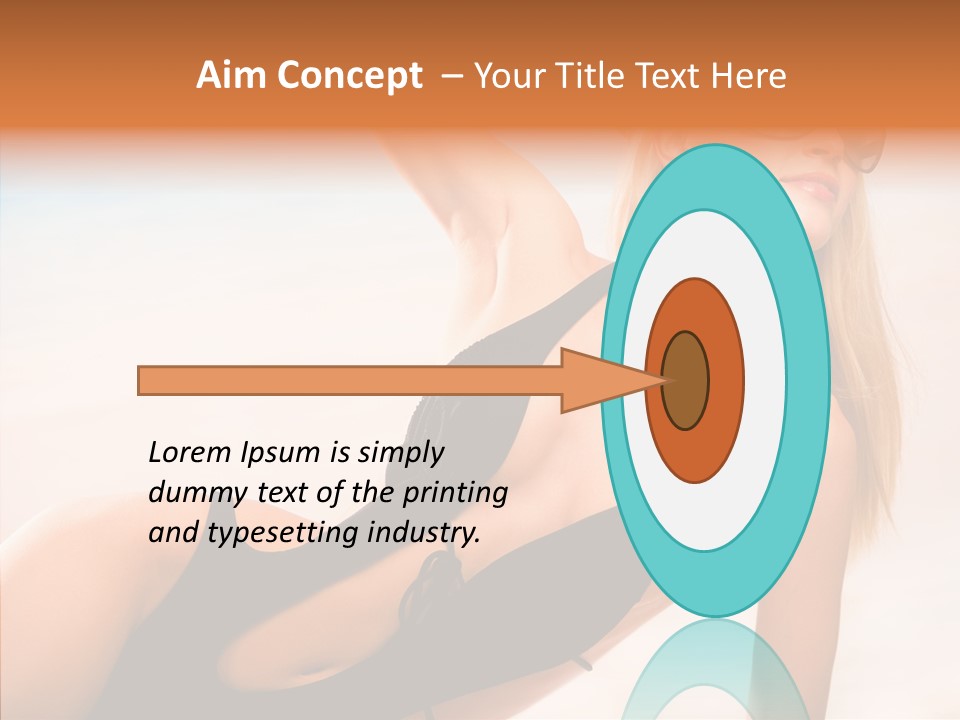 Female Woman Relax PowerPoint Template