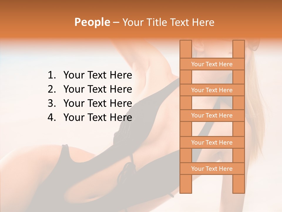 Female Woman Relax PowerPoint Template